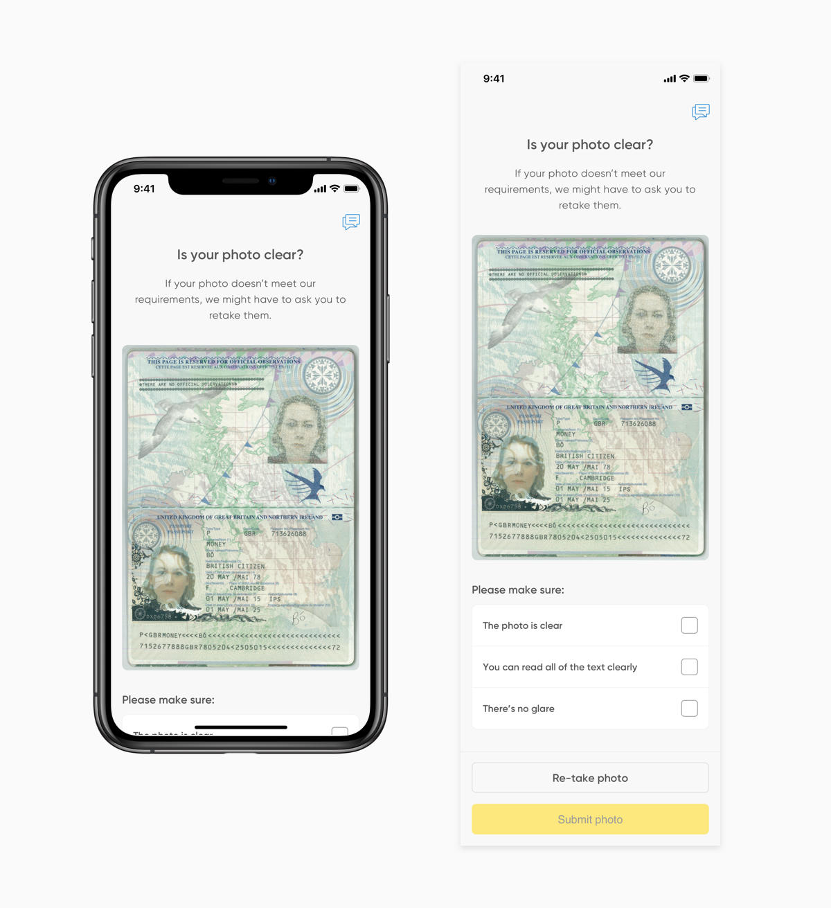 iPhones showing the intial screens of the old onboarding process